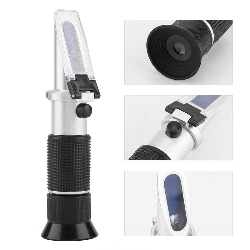 [Australia - AusPower] - Portable Hand Held Grape and Wine Alcohol Refractometers 0 25% Vol 0 40% brixs 0 22 Baume, brixs Refractometer, brixs Refractometer, Portable Hand Held Grape and Wrefractometer Salinity Tester saltw 