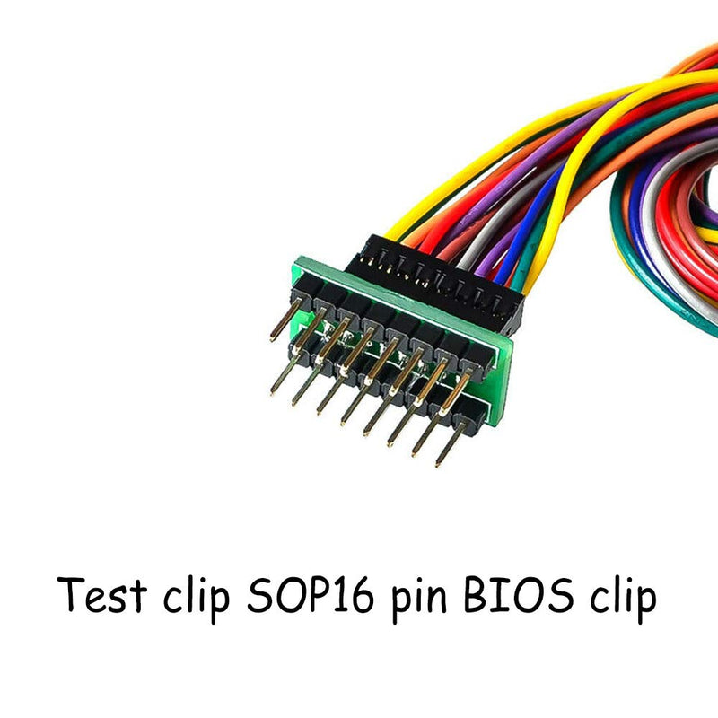 [Australia - AusPower] - Acxico 1Pcs SOP16 IC Test Clip SOP SOIC 16 SOIC16 Pin IC Test Clamp Sop16 to Dip8 Flash Clip Suitable for 25 Series Chips 