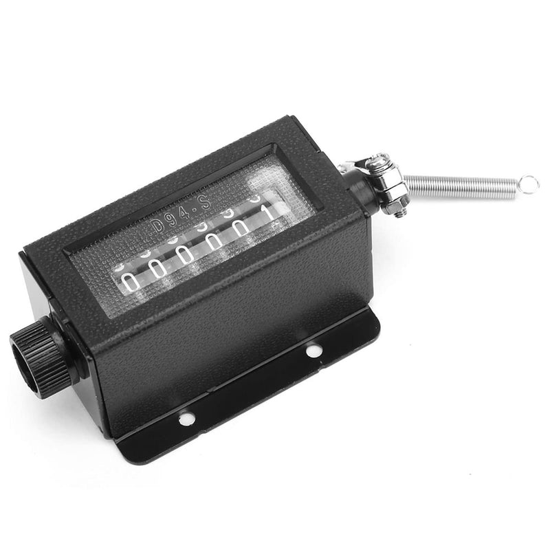 [Australia - AusPower] - Mechanical Counter, D94-S 0-999999 6-Digit Mechanical Resettable Rotary Counter, Manual Hand Drag Stroke Counter, Punch Counter 