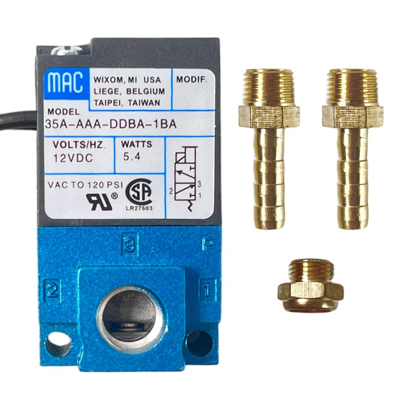 3 Port Boost Control Solenoid Valve Replacement for MAC 35A-AAA-DDBA-1BA - High-Flow Electronic Controller for Turbocharged Vehicles - Compatible with Cobb, AEM, Haltech & Hondata