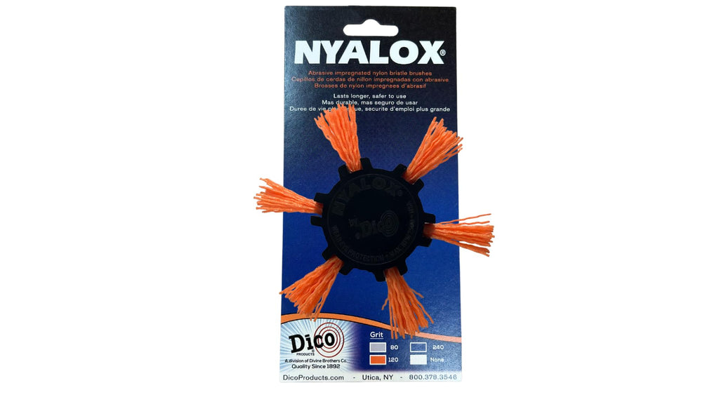 Dico 541-782-4 Nyalox Flap Brush 4-Inch Orange 120 Grit