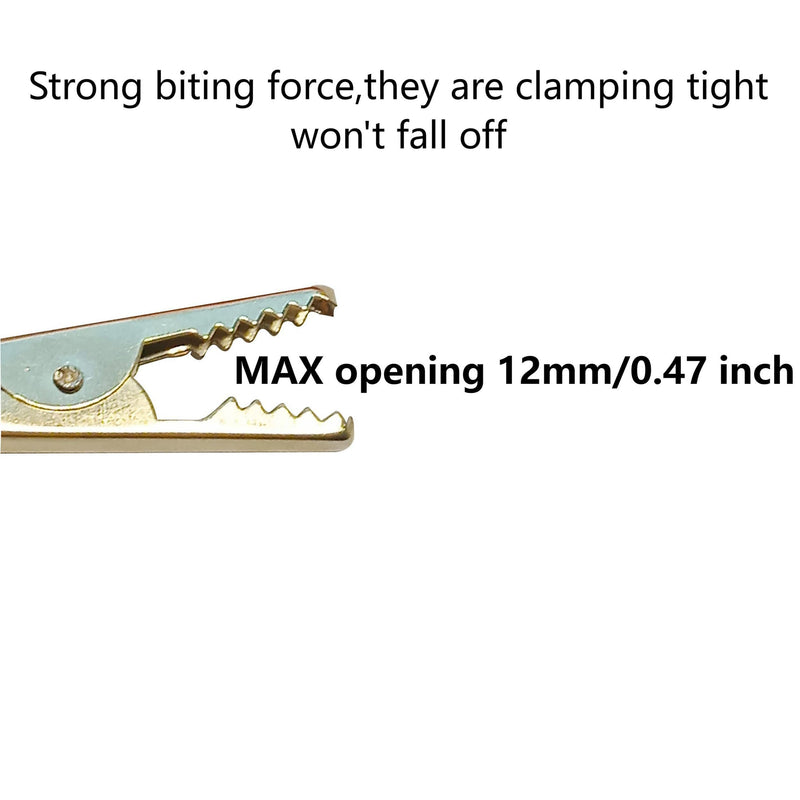[Australia - AusPower] - Alligator Clip Adapter Clamp Jumper Test Kit Helper Alligator Clip for Electrical Equipment with Protective Insulation Cover 1.77 inch/45mm 20pcs 