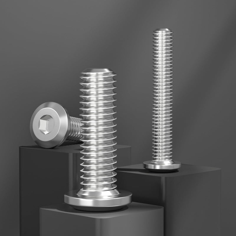 [Australia - AusPower] - M8-1.25 x 30 mm 30Pcs Flat Head Hex Socket Cap Screws Bolts,304 Stainless Steel 18-8,Full Thread,Hex Spanner Included (VG30125) M8 x 30-30pcs Silver 