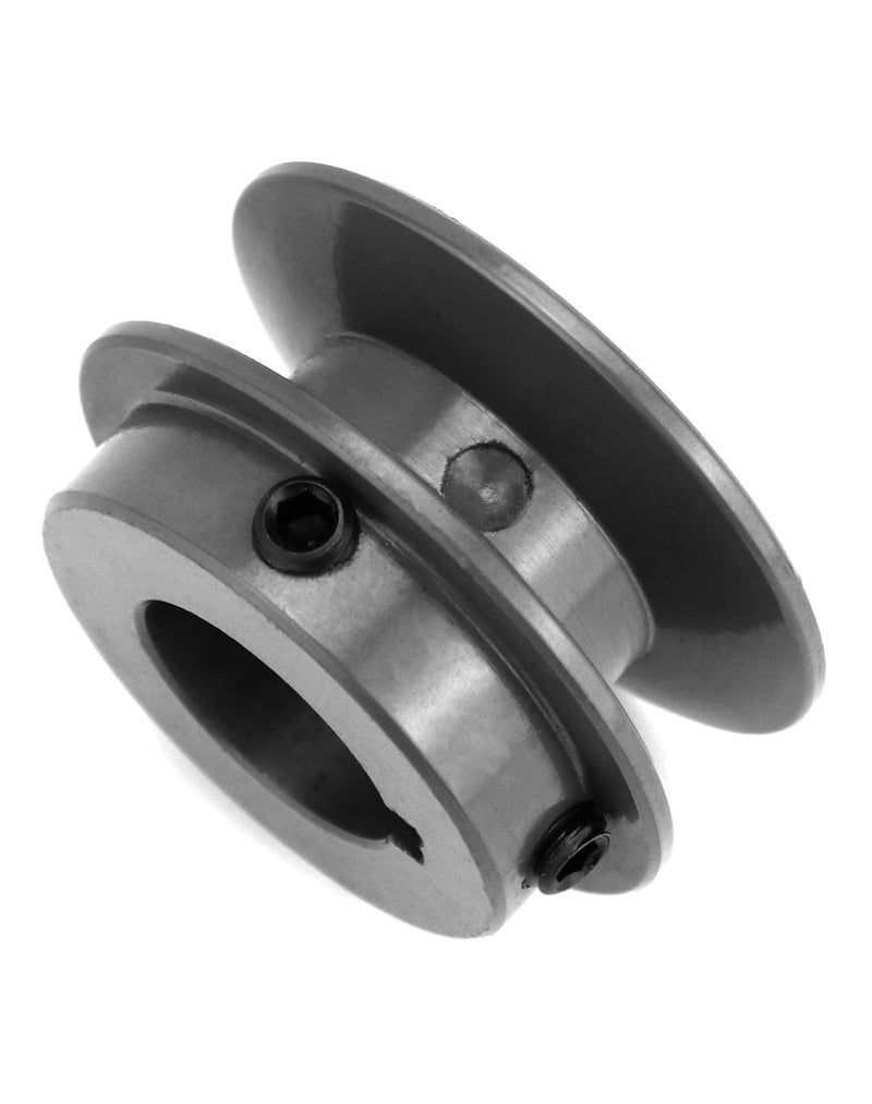 [Australia - AusPower] - QWORK BK221 V-Belt Pulley, 1" Bore, 2.35" OD V-Belt Sheave, Cast Iron, 1 Groove, 4L/A or 5L/B V-Belt 