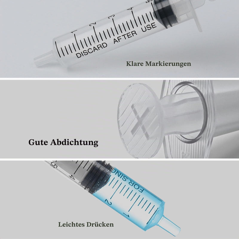 Pack of 30 Colostrum Syringes, 5 ml Syringes without Needle, Colostrum Collecting Set | Disposable Syringes 5ml Sterile Syringes with Lid in Individual Packaging for Animal Feeding Scientific Lab