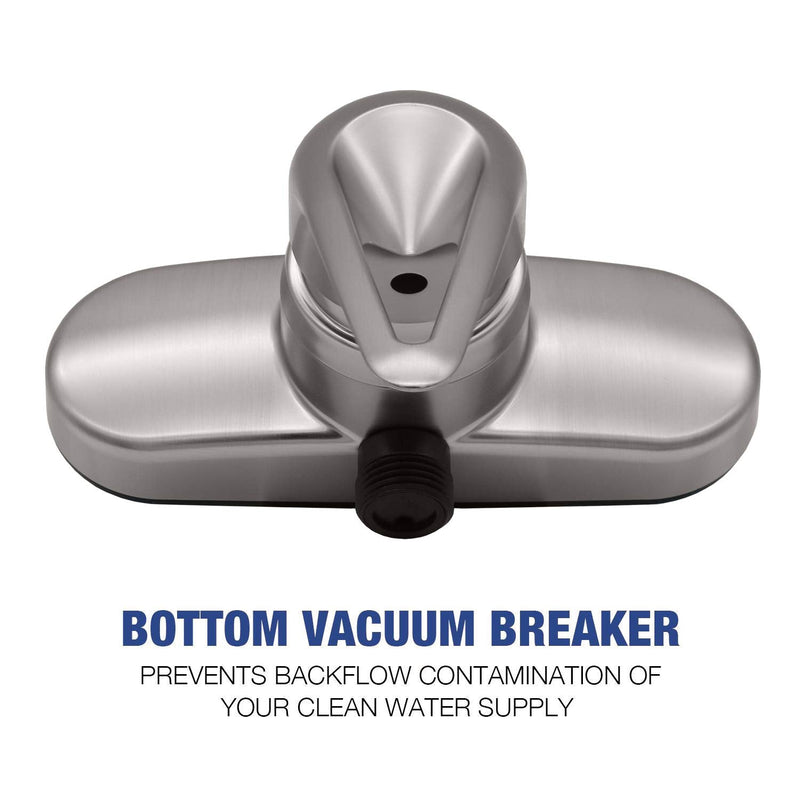 RV/Mobile Home Single-Lever Shower Faucet, Brushed Nickel, Wall-Mount Compact Valve for Travel Trailers, Campers & Motorhomes