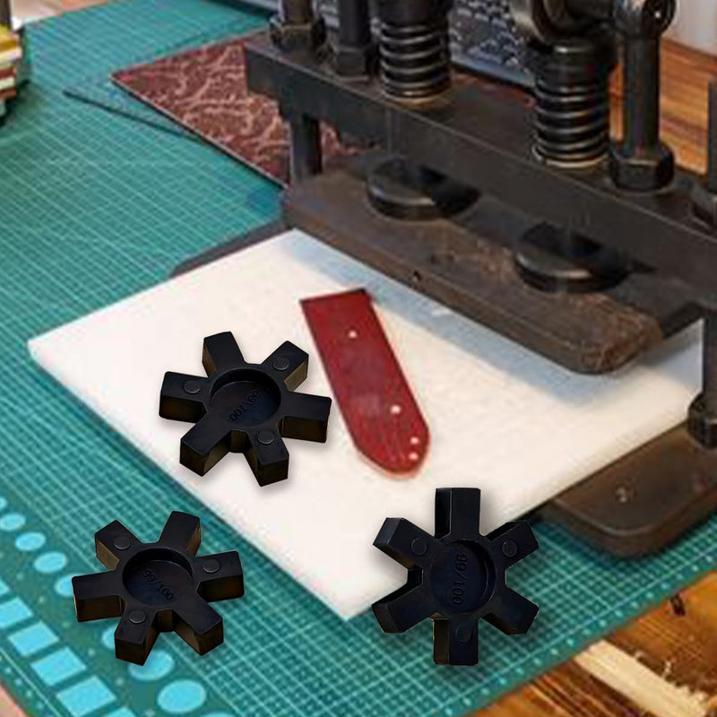 [Australia - AusPower] - Flexible NBR Rubber Spider Insert Solid Spider Center Insert, Rubber Spider Insert Spider Center Insert for L Jaw Coupling L-Jaw Coupler (5Pcs L075) 5Pcs L075 