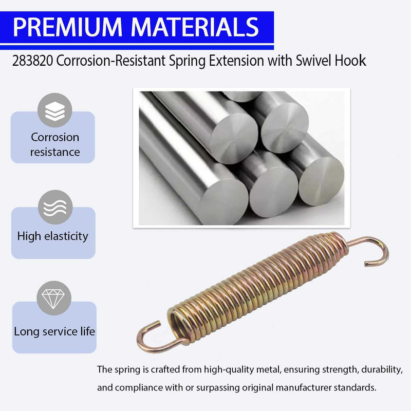 [Australia - AusPower] - 283820 for Grasshopper Spring Extension with Swivel Hook, Offers Resistance and Reacts to Forces Pulling Ends A Part, for Front Mount ZTR Mowers 