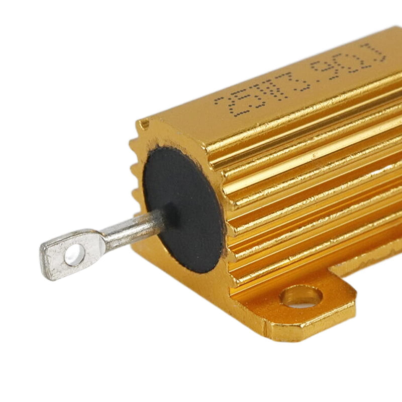 [Australia - AusPower] - 25 Watt 3.9 Ohm Resistor Aluminum Case Wirewound Chassis Mounted 5Pcs 25W 3.9 Ohm 