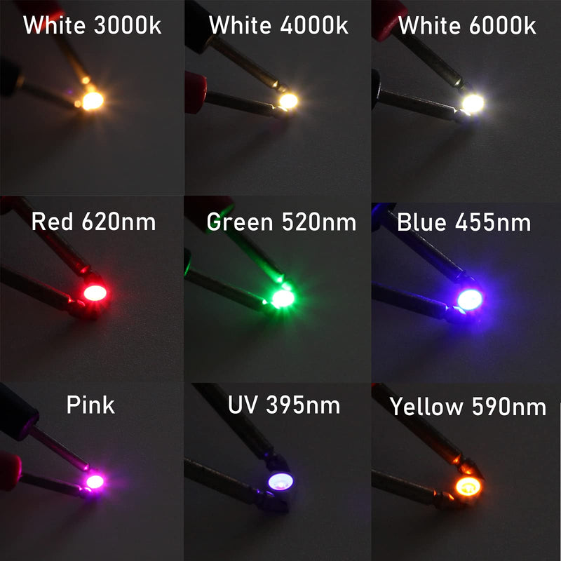 [Australia - AusPower] - 100 Pieces of PLCC-2 Surface Mount LEDs, 3528 Size SMD SMT LED - Purple, 100pcs 