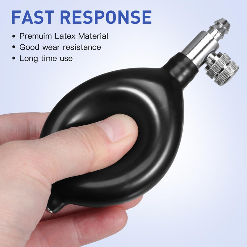 [Australia - AusPower] - Warmhm Bellows with valve, small pump ball for blood pressure measurement, high-quality manual inflation lamp for precise blood pressure controls and reliable use 