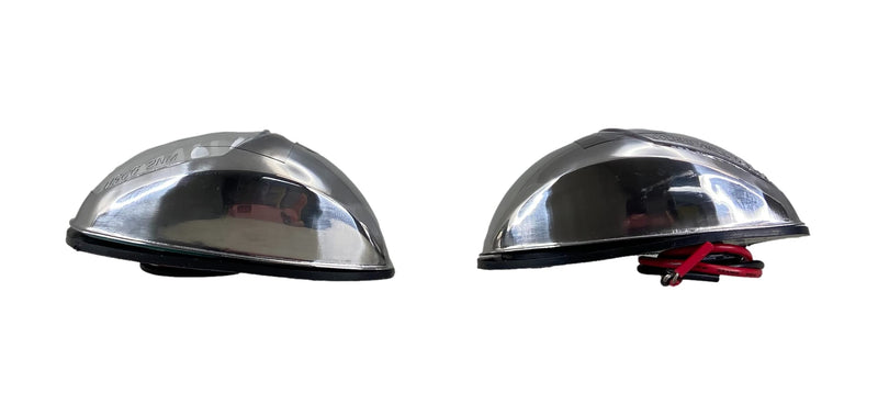 Pactrade Marine Boat Navigation Lights Red and Green LED Side Lights (Vertical Mount) - 2 NM Stainless Steel Housing | Green Starboard Red Port Navigation Lights for Boats LED 2 NM Model - Stainless Steel
