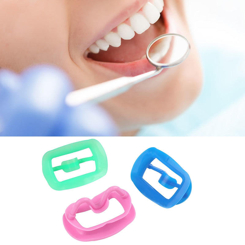 [Australia - AusPower] - Dental Cheek Retractor Soft Silicone for Teeth Whitening Treating Mouth Opener Blanqueamiento Dental Lip Retractor Orthodontic Supplies Tongue Guard Autoclavable 3 Pcs/Set 