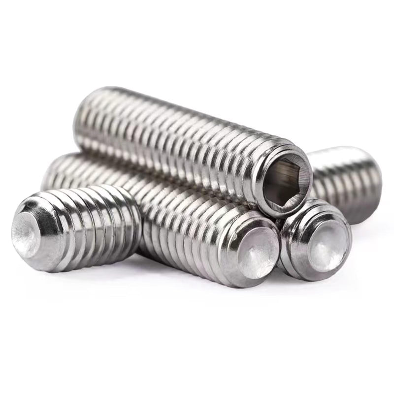 [Australia - AusPower] - M4-0.7 x 10mm Hex Socket Set Grub Screws,Headless Cup Point,Flat Point Grub Bolt,Internal Hex Drive,304 Stainless Steel,Headless Concave End,Metric External Thread,for Towel Rack Door Knob 100 Pcs M4-0.7 x 10mm(100 Pcs) 