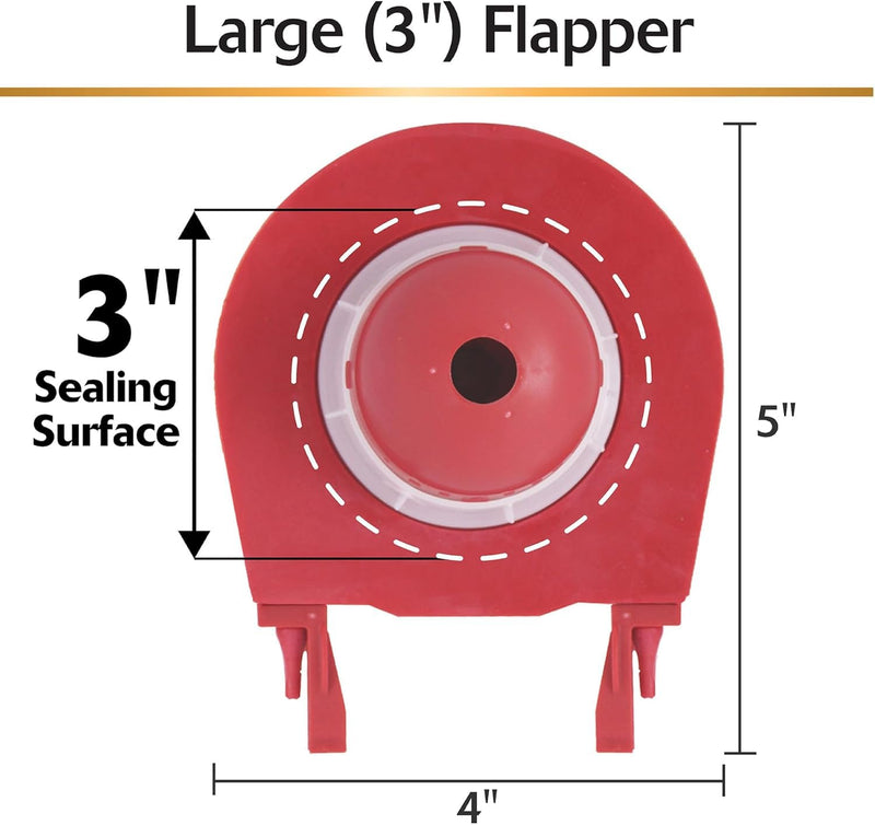 Korky 830MP QuietFILL Platinum Toilet Fill Valve and Premium Large 3-Inch Flapper-Easy to Install-Made in USA 7-3/4 In. - 13-1/2 In.