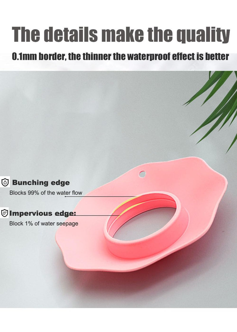 [Australia - AusPower] - 2 Pairs of Silicone Wrist Bands for Washing Face,Spa Wristbands for Prevent Liquid from Spilling Down Your Arms,Arm Bands for Face Wash Wrist Strap to Prevent Sleeve-wetting (Pink&Green) Pink&Green 