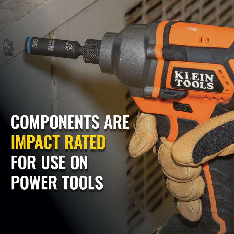[Australia - AusPower] - Klein Tools 32500HD KNECT Multi-Bit Screwdriver / Nut Driver, Impact Rated 11-in-1 Tool with Phillips, Slotted, Square and Torx Tips Standard Handle 