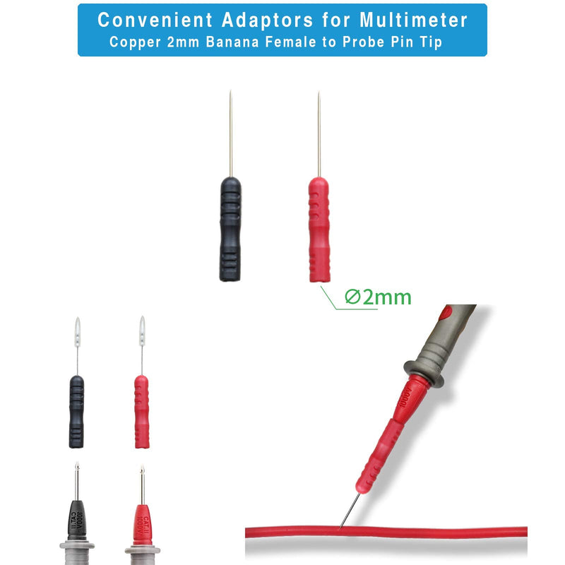 54-in-1 Multimeter Test Probe and Test Lead Kit for Electronic Specialties Automotive| Heavy Duty Puncture Probe Wire-Piercing Test Clips | Multi-Type Back Probe Set | Alligator Clips