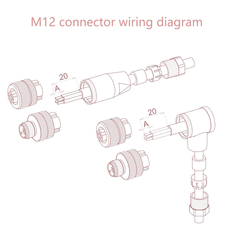 [Australia - AusPower] - 5Pcs M12 5 Pin Female Connector, A Code Unshiled Industrial Circular Connector Field Assembly Wireable Adapter IP67 Waterproof Straight Sensor for Electric Bicycles PG7 Cable 125V 4A 
