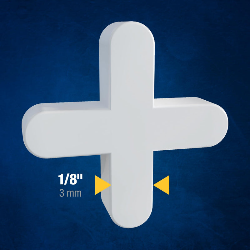 [Australia - AusPower] - QEP 1/8" Traditional Flexible Tile Spacers (500 Pack) 1/8-inch 500-pack 