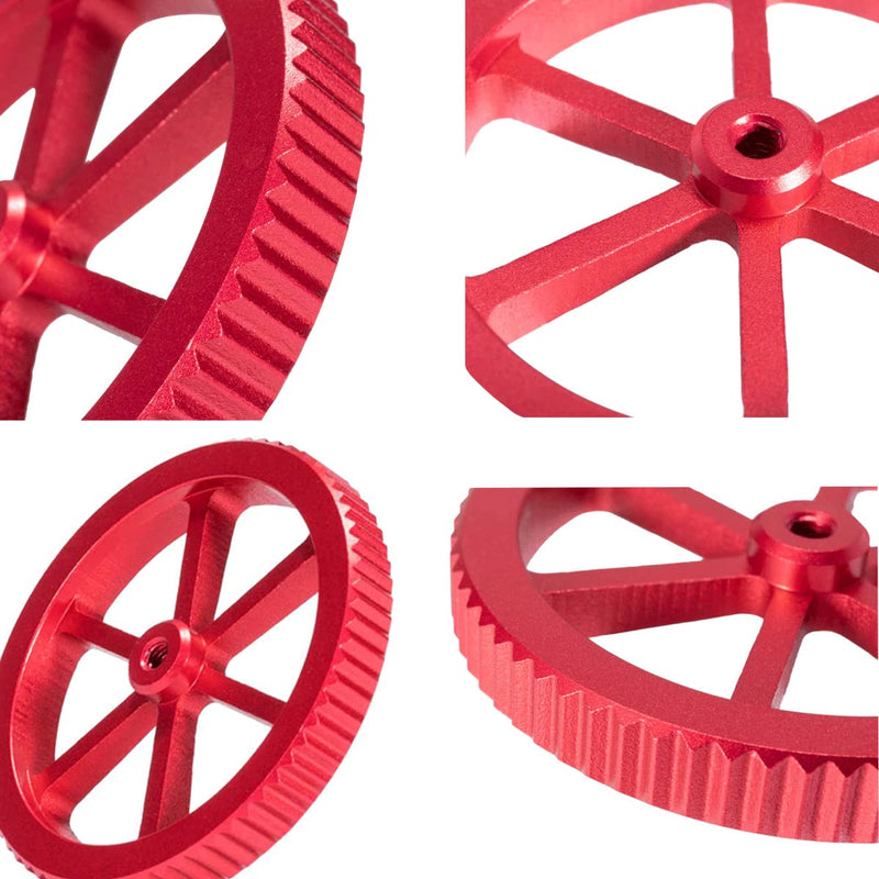 Comgrow Creality All Metal MK-8 Extruder Feeder Drive 3D Printer 4PCS Aluminum Leveling Hand Twist Nut and 1M Capricorn PTFE Bowden Tubing XS Series for Ender 3 / Ender 3 Pro/Ender 5