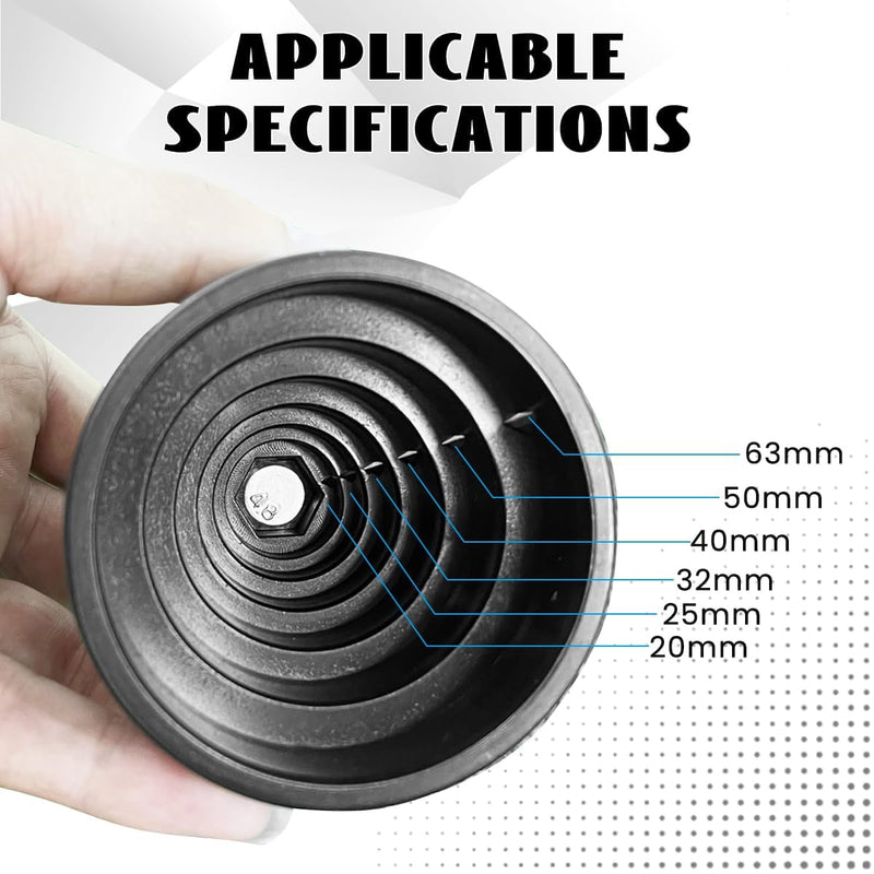 Plastic Pipe Chamfer Tool, Pipe Deburring Tool, for 20-63 mm Plastic Pipes, PE Pipe Sharpener, High Performance Pipe Cutter, Tool for Chamfering for 20 25 32 40 50 63 mm Pipes