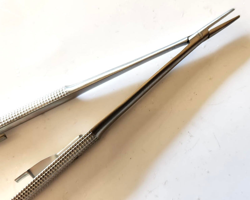[Australia - AusPower] - TC Castroviejo Micro Needle Holder 7" Straight Surgical Dental Eye German Stainless Steel 