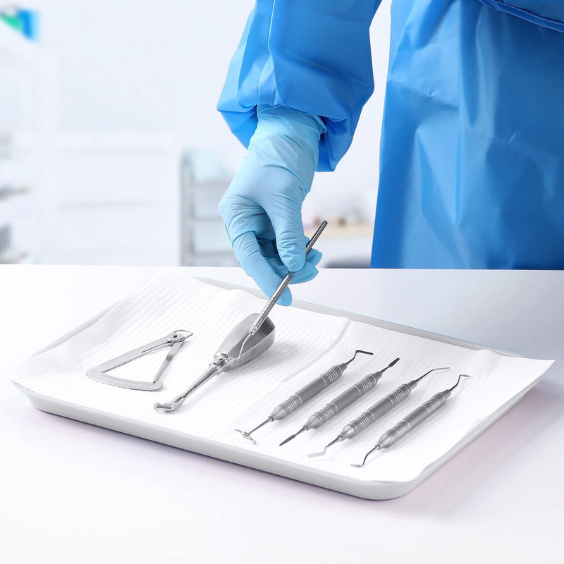 [Australia - AusPower] - JMU Dental Trays Autoclavable, Dental Plastic Trays for Instrument White, 13.25" X 9.75", Size B 13.25" X 9.75" 1 