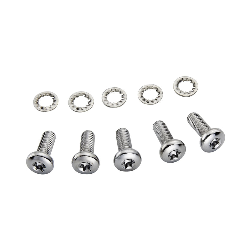 [Australia - AusPower] - 5PCS Screws Chrome Rear Disc Brake Rotor TORX Bolts Fit for Harley davidson Touring Dyna Softail Sportster Street Glide with Cast Wheels OEM #43562-92 3/8-16 
