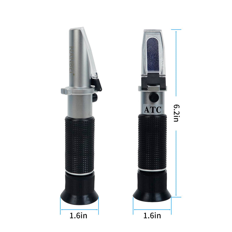 [Australia - AusPower] - Honey Refractometer with ATC, Portable Refractometer for Honey Moisture,Triple Scale (Honey Moisture: 12-27%, Brix: 58-90%, Baume: 38-43°),Ideal for Honey, Molasses,Maple Syrup,Fruit jam 