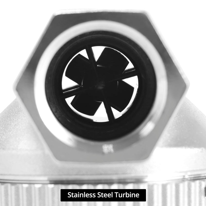 [Australia - AusPower] - QWORK High-Accuracy Digital Turbine Flow Meter, 2.37-26.4min for Water, Diesel, Kerosene, Gasoline, NPT Connection, ±1% Precision, 6RAR Max Pressure 