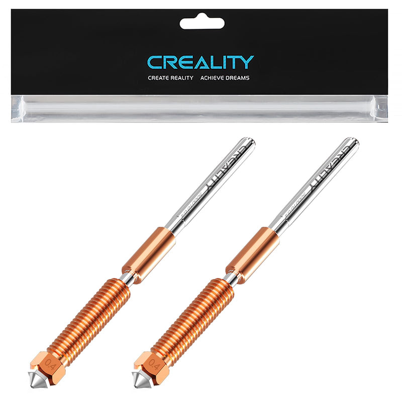 [Australia - AusPower] - Creality K1 SE Nozzles, Upgrade K1C Unicorn 3D Printer Nozzles Kit, Original Ender 3 V3 SE Hardened Steel Nozzle for Creality K2 SE/K1/K1 Max/Ender 3 V3/3 V3 Plus/3 V3 KE 3D Printers (0.4mm 2PCS) 2PCS-0.4 