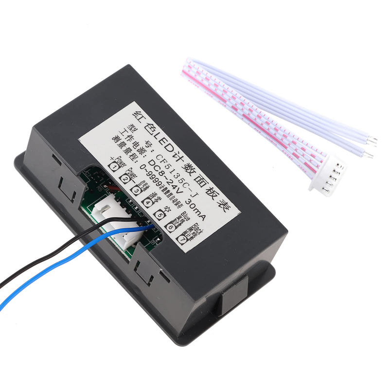 [Australia - AusPower] - DC 8-24V Digital LED Counter Digital Counter Water Meter Pulse Meter Display Panel Meter 4 Digit Up Down Panel Counter Plus Minus Counter Panel Totalizer red 