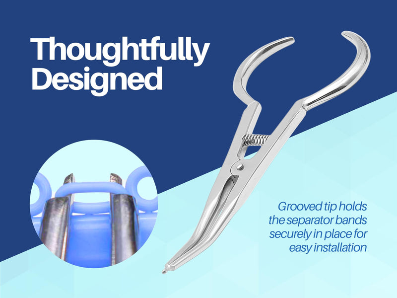 [Australia - AusPower] - Dental Orthodontic Separator Placing Pliers Elastic Separator Placer Pliers Separator Pliers by ARTMAN 