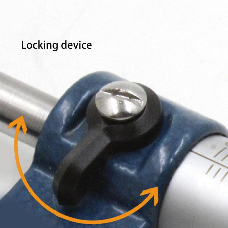 [Australia - AusPower] - Yosoo Health Gear 75 to 100mm Micrometer, Outside Micrometer Set for Length Diameter Measurement, Stainless Steel Micrometer with Tungsten Carbide Faces for Machinist 