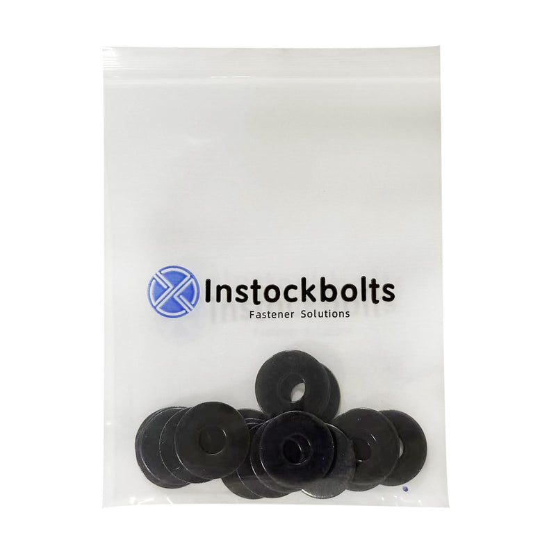 [Australia - AusPower] - #8 x 3/4" OD Black Fender Washer,18-8 (304) Stainless Steel Flat Washer, 8 ID x 3/4" OD, 100Pcs #8 x 3/4"(Black) 