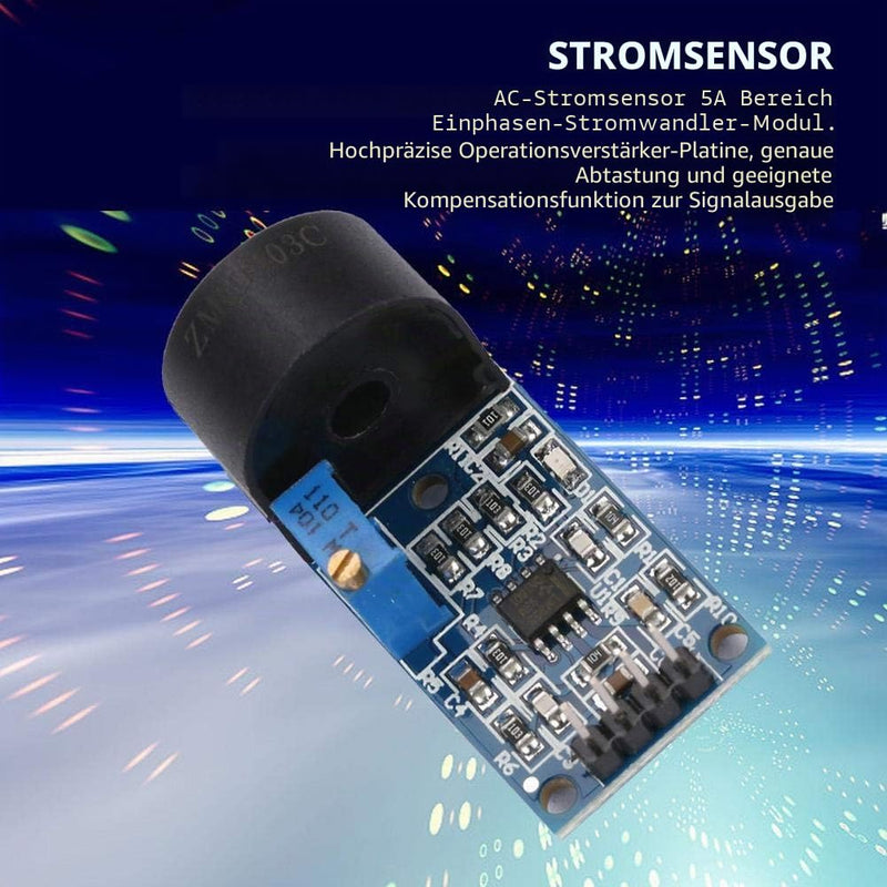 Current Transformer 5A Single Phase AC Linear Current Sensor Measuring Range Module High Accuracy and Fast Response Time for Industrial Applications