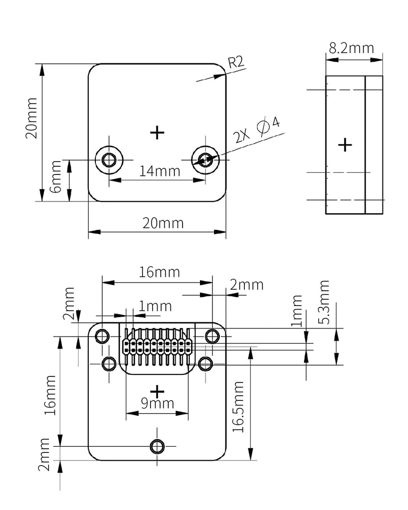 [Australia - AusPower] - [4-Array Military-Grade Accelerometer+Inclinometer] HWT906-TTL MPU-9250 9-axis Gyroscope+Angle(XY 0.05° Accuracy)+Digital Compass with Kalman Filter, Temperature& Magnetometer Compensation 