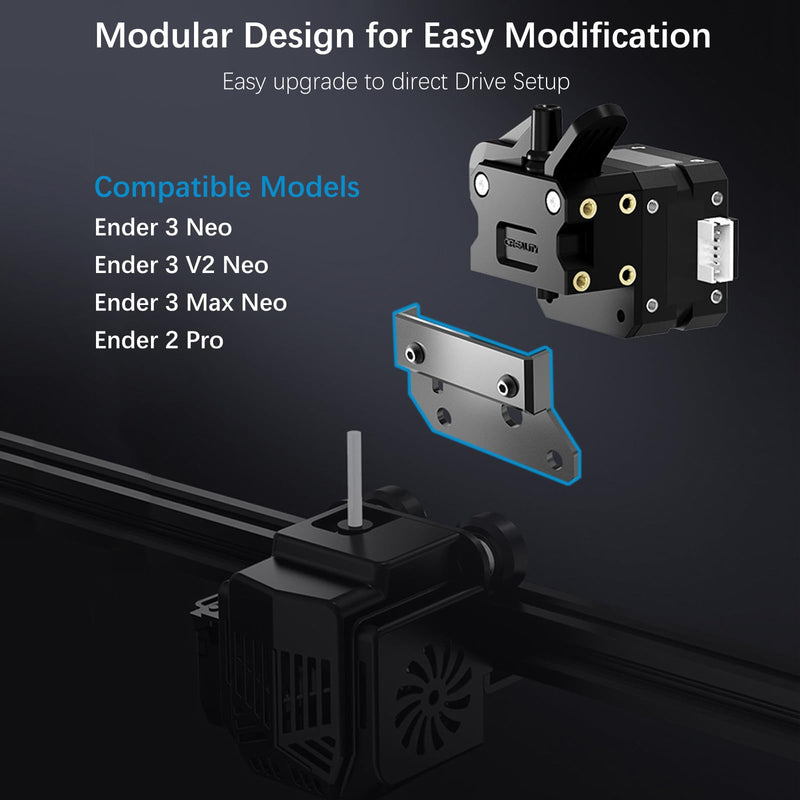 [Australia - AusPower] - 2023 Official Creality Ender 3 Neo Sprite Direct Drive Sprite Extruder Kit, Dual Gear Extruder SE-Neo Creality Ender 3 Neo/Ender 3 V2 Neo/Ender 3 Max Neo/Ender 2 Pro 3D Printers, for Neo Version 