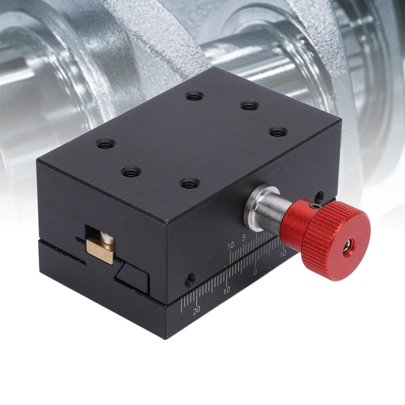 [Australia - AusPower] - Aluminum Alloy Linear Stage, 40mm Stroke Manual Dovetail Sliding Platform, with Linear Bearings Roller Guide for Precision Displacement 