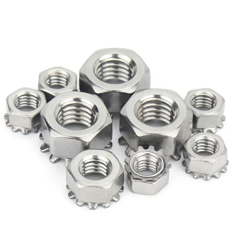 [Australia - AusPower] - #8-32 Keps Lock Nut Stainless Steel, K-Lock Keps Nuts 304 Stainless Steel 18-8 Lock Nuts, Pack of 50 8-32 