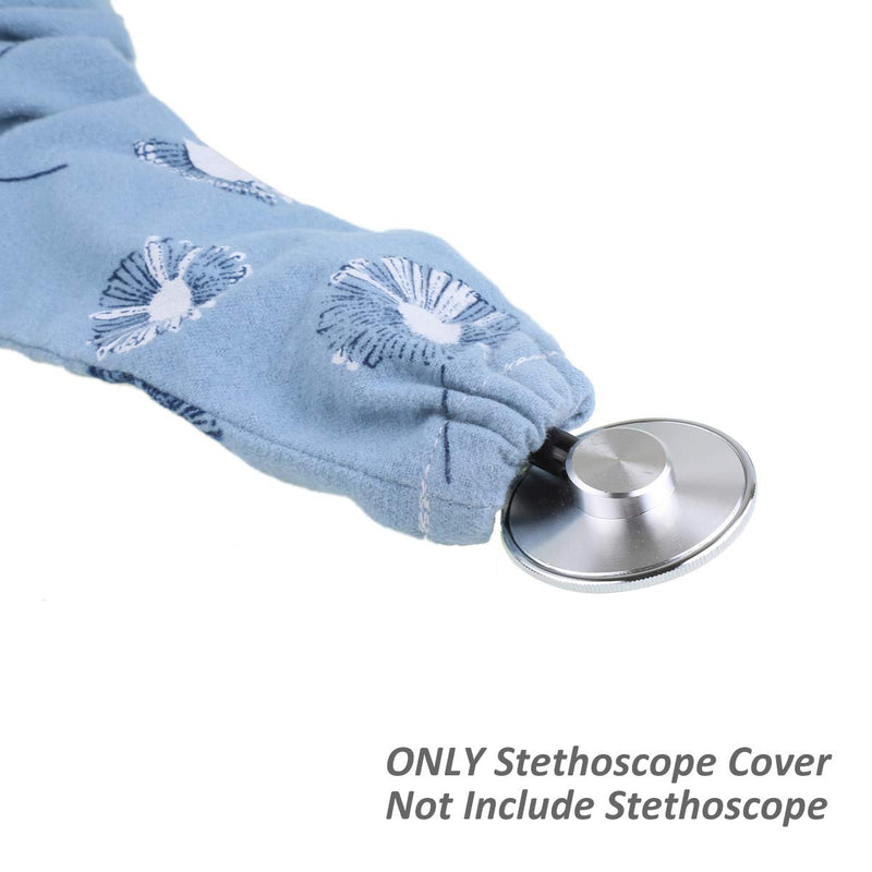 [Australia - AusPower] - Stethoscope Cover Scrunchie with Elastic Bottom Snaps Protect Bare Neck & Tubing for Nurse Doctor 