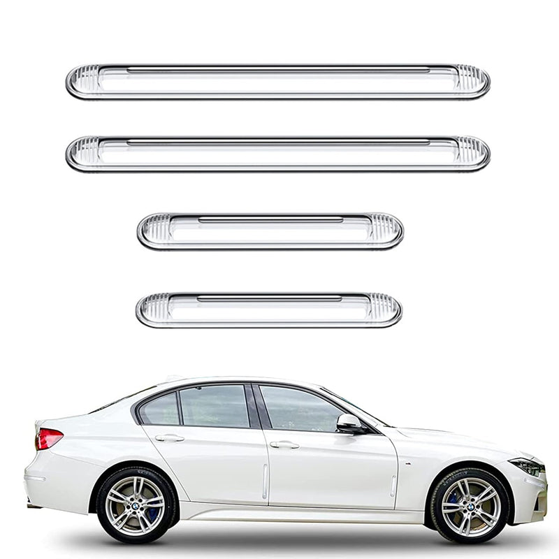 [Australia - AusPower] - 8 PCS Clear Furniture Bumpers, BetterJonny Silicone Cabinet Bumpers Clear Wall Protector Adhesive Door Knob Wall Protector for Door Handle, Refrigerator Door, Chair (4 Long, 4 Short) 