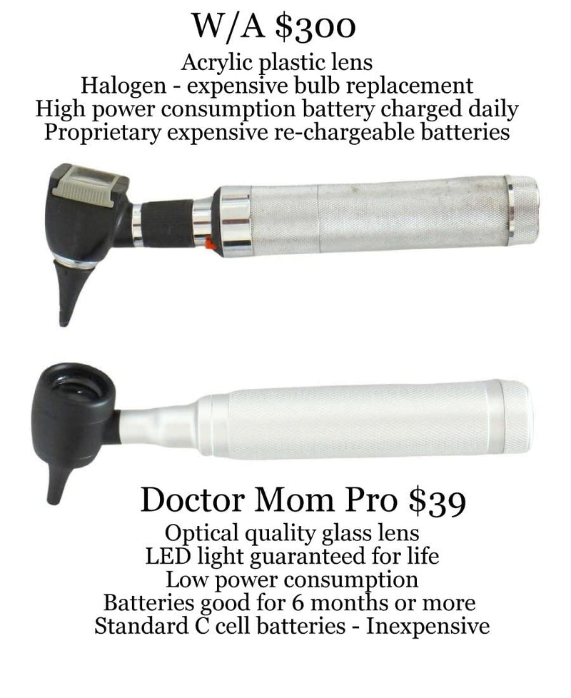[Australia - AusPower] - ?Lifetime Warranty?5th Gen Dr Mom Professional Otoscope - 100% Forever Guarantee - Full-Size with Our Largest Lens 