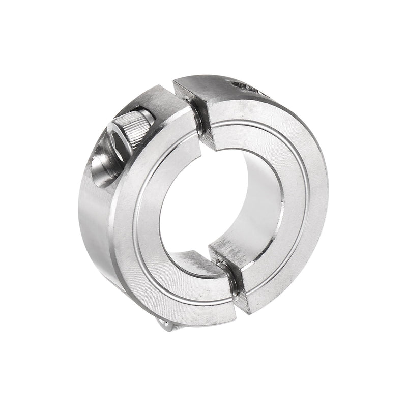 [Australia - AusPower] - uxcell Double Split Clamp-On Shaft Collar for 7/8" Shaft, Two-Piece Clamping Collar, 1-5/8" OD, 1/2" Width, 304 Stainless Steel Axle Collar Clamp, Set Screw Style 