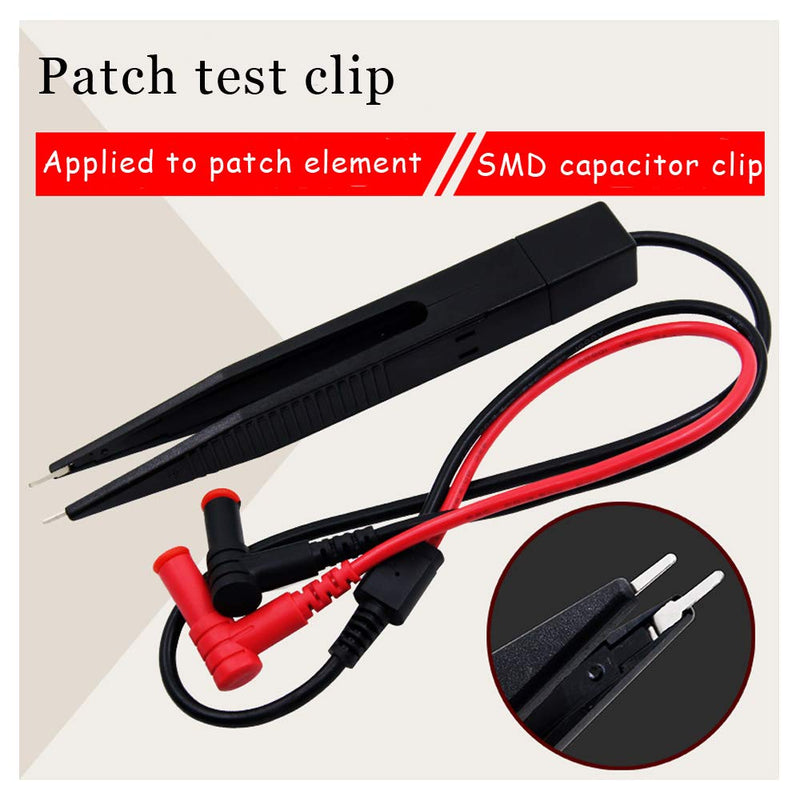 [Australia - AusPower] - 2PCS SMD LCR Chip Test Clip Capacitance Inductor Resistance Test Clip Meter Lead Probe Multimeter Tweezer 