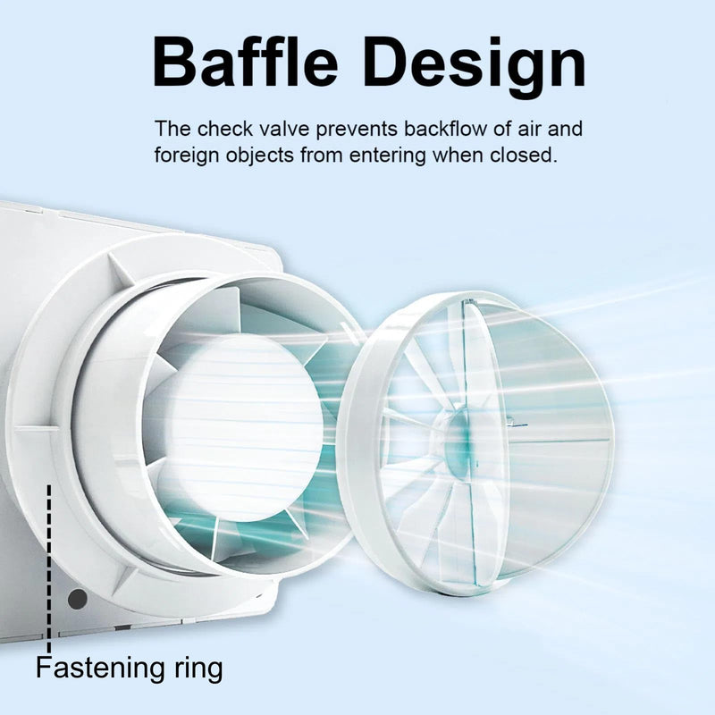 4 Inch Exhaust Fan, 56CFM Wall Mount Bathroom Exhaust Fan with Timer and Backdraft Damper, Quiet Window Mount Extractor Ventilation Fan for Bathroom Kitchen Garage, 12W, White Timer-without Plug