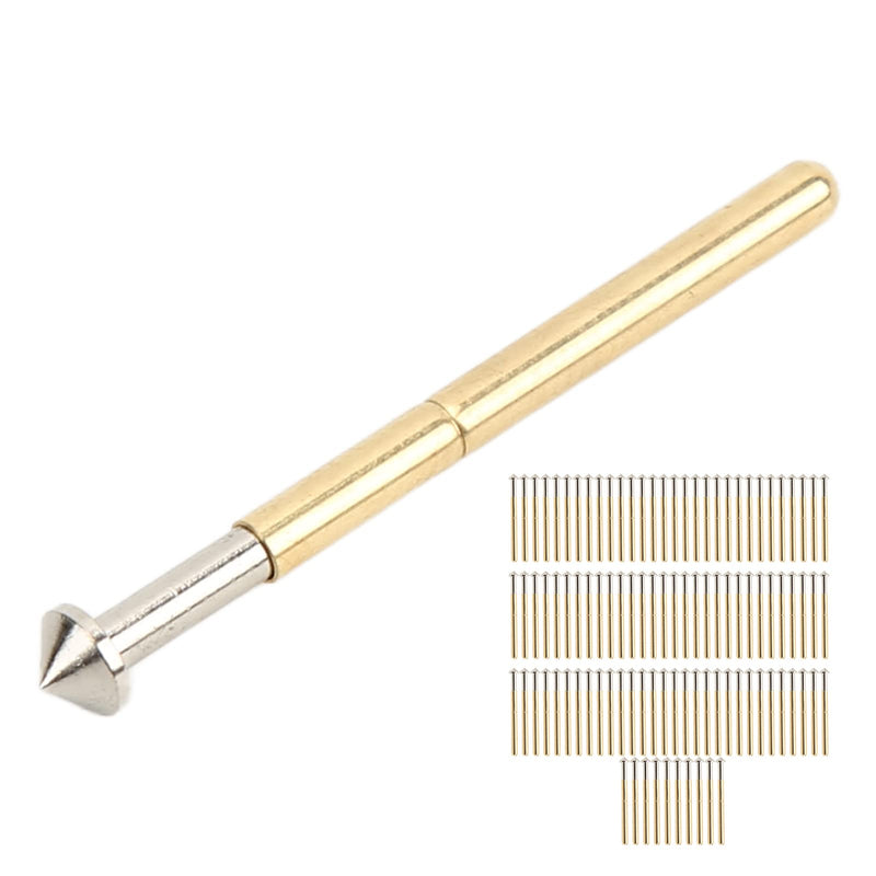 [Australia - AusPower] - 100 Pcs P156‑E Spring Pressure Test Probes Tapered Head Type 2.36mm Diameter Pogo Pin Test Tools PCB Testing Pin 
