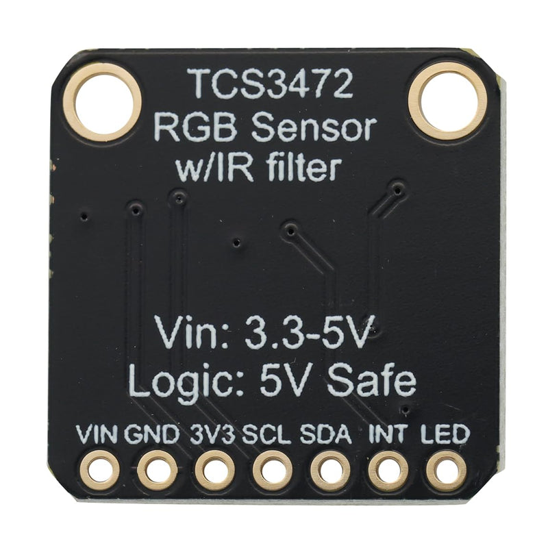 TCS34725 RGB Light Color Sensor Color Recognition Module 3.3 V/5 V with IR Filter IIC Accurate Color Measurement for Arduino (Pack of 2)