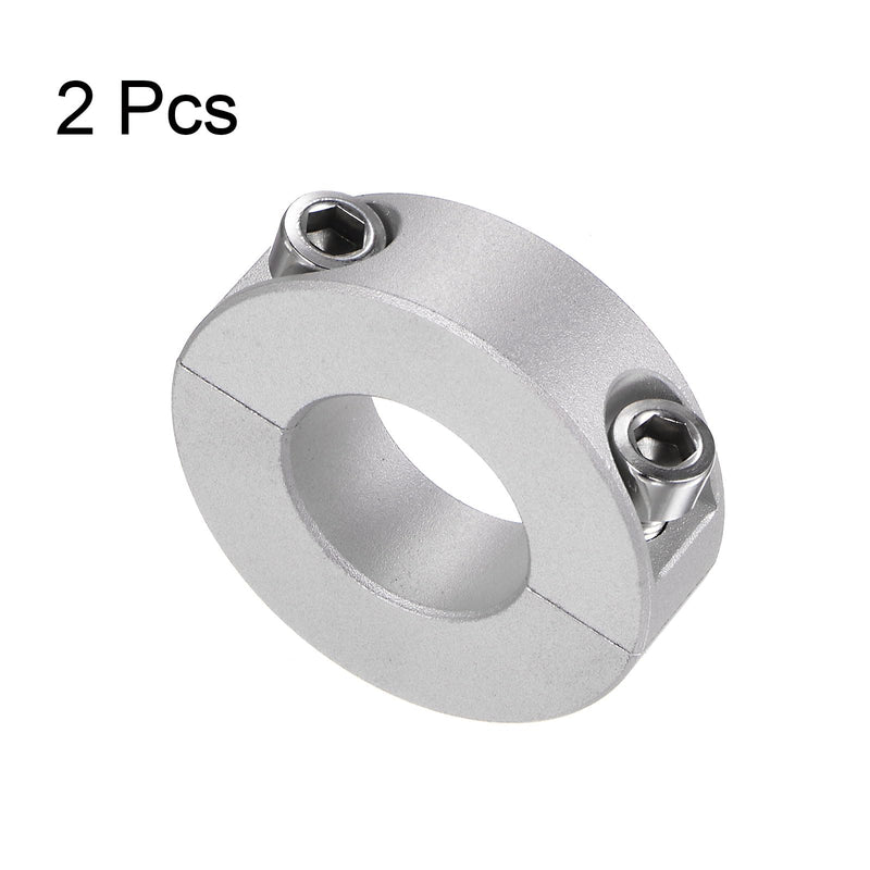 [Australia - AusPower] - 2pcs Double Split Shaft Collar for 20mm Shaft Set Screw Clamp-On Collars, 40mm OD, 12mm Width, for Stoppers, Position, Hold Timing Pulleys, Machine Tools, Industry, Anodization 20mm Bore 